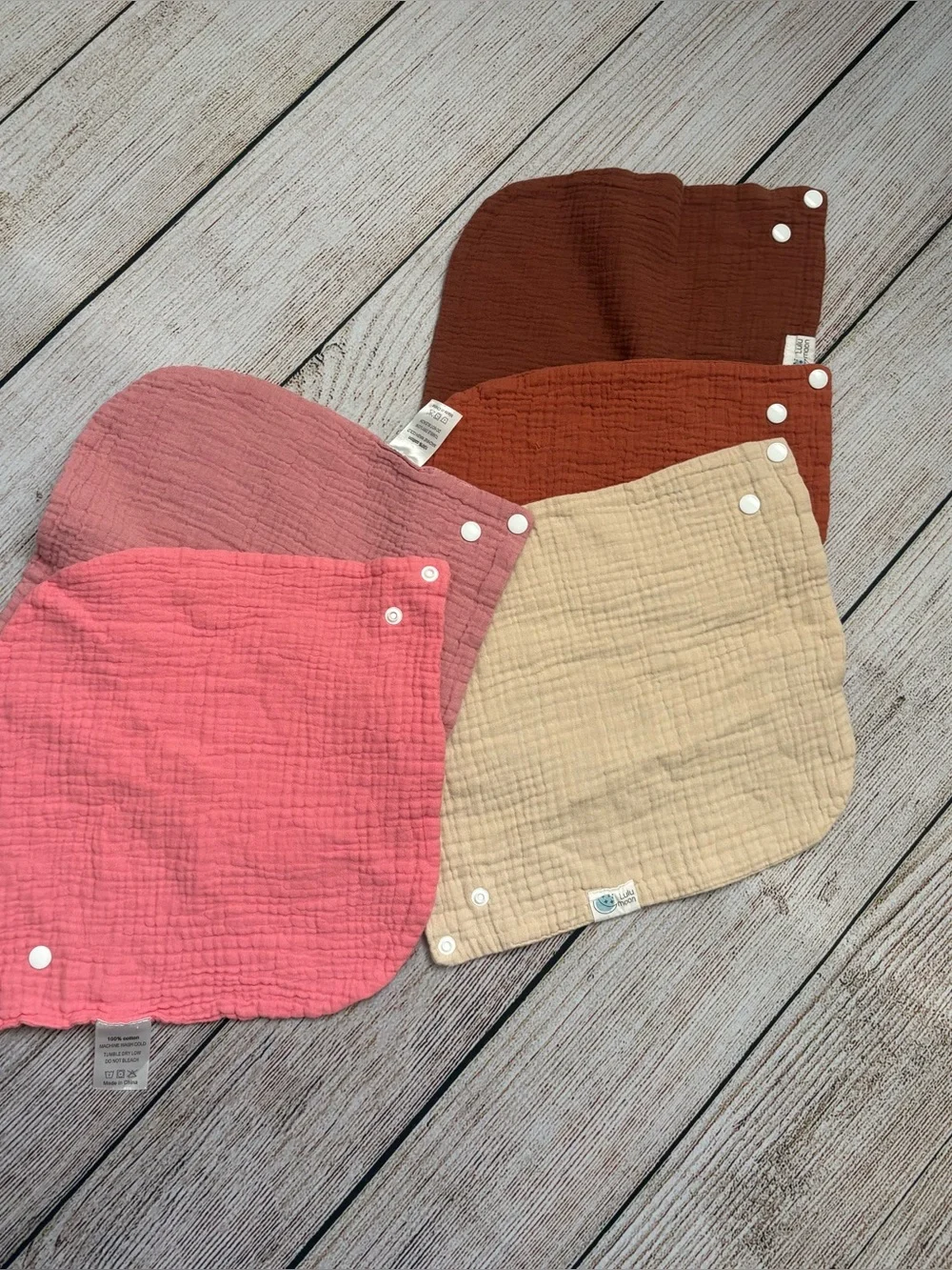 Lulu moon Muslin Bib Bundle